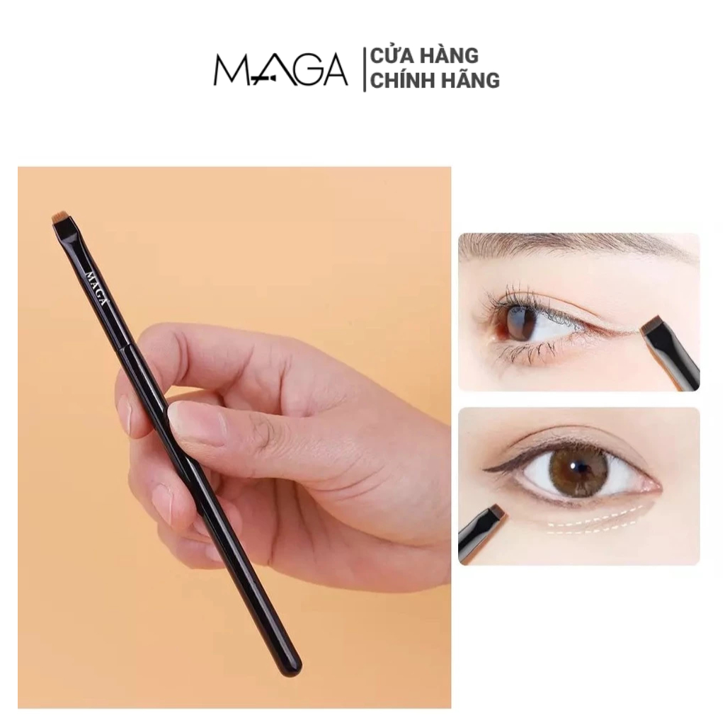 Cọ Phẩy Sợi Tém Mày Và Kẻ Mắt MAGA Brush Fine Angled Eyeliner MA104